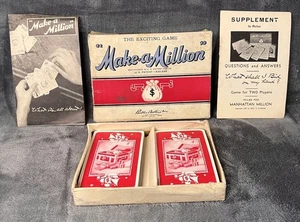 MAKE A MILLION CARD GAME PARKER BROTHERS ROOK CARD - Bild 1 von 11