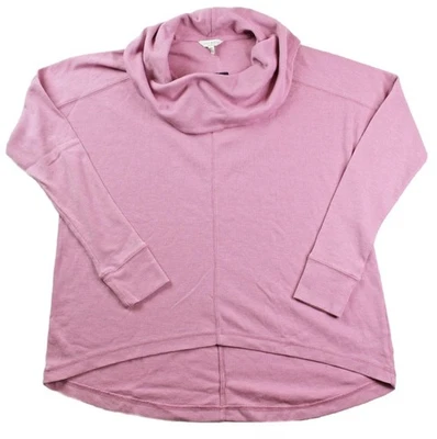 Top Pullover Lucky Brand Para Mujer Talla L Manga Larga Capucha Cuello Informal Rosa $50 NUEVO Foto 1 de 4