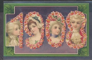 1908 year date large letter Hold to Light picture postcard Pretty Women - Picture 1 of 2