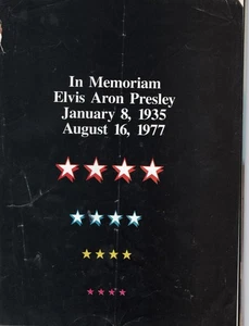 elvis presley memorabilia: In Memoriam Elvis Aron Presley - Picture 1 of 1
