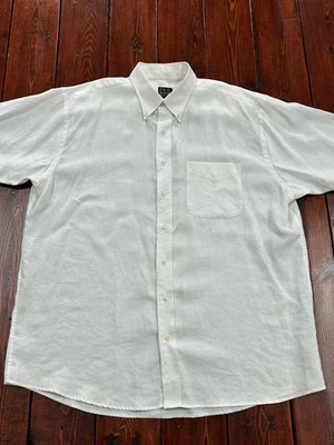 Jos. A. Bank Linen Button Down Men’s XL Short Sleeve - SEE DESCRIPTION - Image 1 of 4