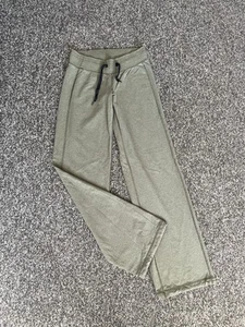 Lululemon Astro Pants Womens UK 10 Green Mid Rise Flared Wide Leg Joggers - Picture 1 of 6