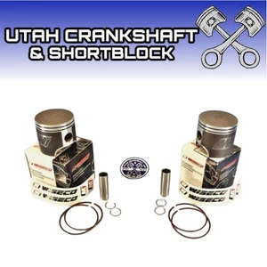 NEW POLARIS 600 77.25MM BORE WISECO PISTONS 2010-2014 CFI IQ 600 LXT RUSH PRO - Picture 1 of 11
