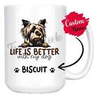 Personalized Australian Silky Terrier Dog Mom Dad Mug, Custom Dog's Name Gift