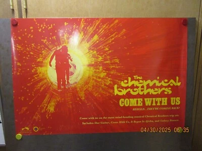CHEMICAL BROTHERS Come With Us U.S. Promo Poster New! Unused! 2002 Astralwerks - Image 1 of 2