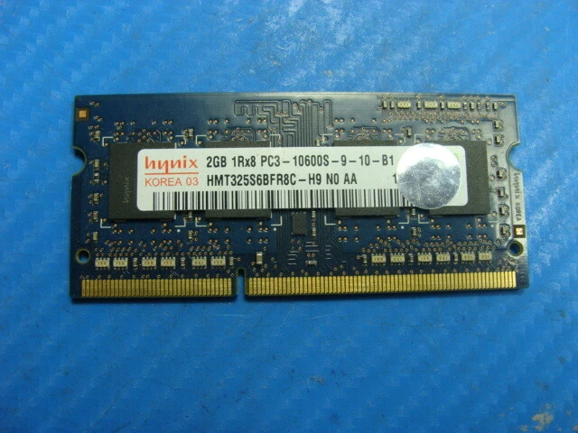 HP 6565B Hynix 2GB 1Rx8 PC3-10600S SO-DIMM Memory RAM HMT325S6BFR8C-H9 - Image 1 of 2