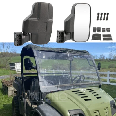 360° UTV Side Rear View Mirrors Set 1.75"-2" For Cub Cadet Volunteer 2008-2020 - Image 1 of 4