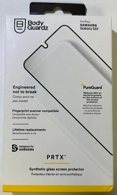 BodyGuardz PRTX Synthetic Glass Screen Protector for Samsung Galaxy S22 (6.1") - Image 1 of 2