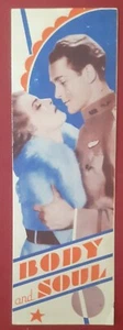 1931 USA Movie Herald "Body and Soul" Starring Charles Farrell & Elissa Landi - Picture 1 of 3