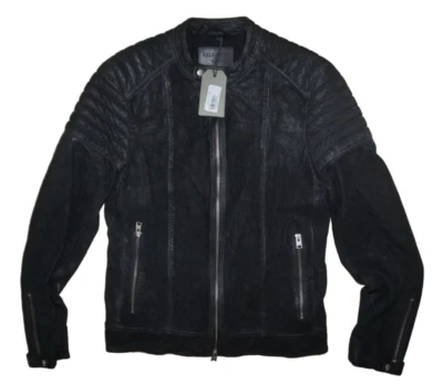 ALLSAINTS CAXTON SUEDE LEATHER JACKET SIZE S 100% AUTHENTIC - Image 1 of 4