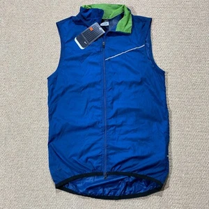 Nike Clima Fit Gilet Mens XS Blue Lightweight Running Vest Sports Vented Y2K - Picture 1 of 12