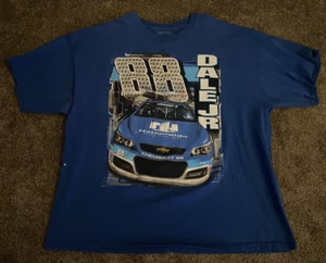 NASCAR 3XL Dale Earnhardt Jr. #88 Nationwide Blue Double Sided Graphic T-Shirt - Picture 1 of 6