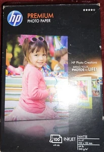 HP Inkjet Photo Paper, 2010, Opened Package (100 Sheets/ Just A Few Missing) - Picture 1 of 6