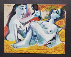 Litografía offset montada ""placa sin título 189" Pablo Picasso "" Años 60 - Imagen 1 de 3