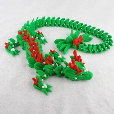 Dragão visco - Brinquedo de férias articulado impresso em 3D - Ideia fofa de presente de Natal - Imagem 1 de 4