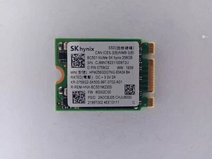 Disque SSD SK Hynix BC501 HFM256GDGTNG-83A0A 256 Go 2230 M.2 NVMe - Photo 1/2