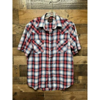 Plains Men's Short Sleeve Pearl Snap Size Medium - Image 1 of 3