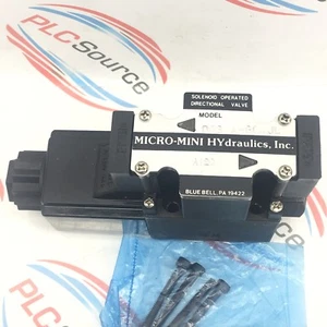 MICRO-MINI HYDRAULICS D03-A-GC-JL-A-120 DIRECTIONAL CONTROL SOLENOID VALVE - Picture 1 of 2