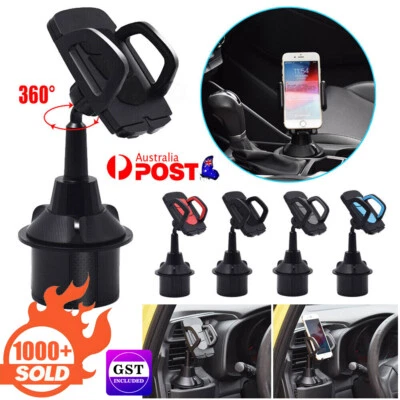Universal Car Cup Holder Stand Cradle Mount 360° Adjustable Car Phone Holder - image 1 of 4