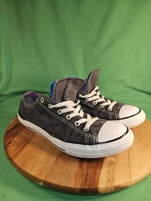 Converse All Star Chuck Taylor Negro y Púrpura Doble Lengua Junior Talla 5 Foto 1 de 4