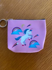 KIDS UNICORN COIN PURSE WALLET GIRLS BOYS BACKPACK MARVEL FROZEN THOR PINK BLUE - Picture 1 of 37