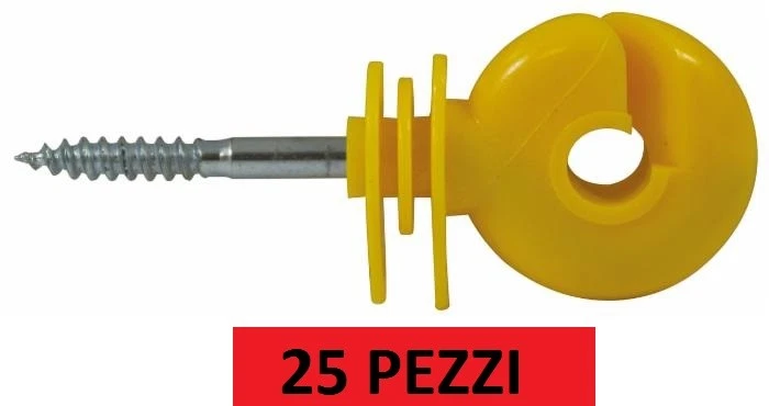 Isolateurs Pour Clôture Électrique 25Pz Vis Bois Fil Corde Isolateurs Clôture - Photo 1/1