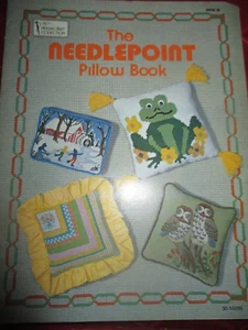 Vintage THE NEEDLEPOINT PILLOW BOOK Needlepoint BOOKLET w/PATTERN - 1970's - Picture 1 of 3