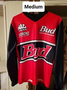 NHRA Kenny Bernstein Budweiser crew shirt? Outer Circle Medium Long Sleeve - Picture 1 of 2