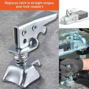 Pestillo de acoplamiento Posi-Lock de 2" para acopladores de lengua recta bola de enganche de remolque - Imagen 1 de 10