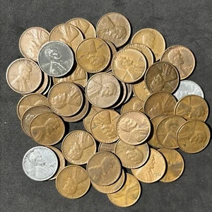 Centavos de trigo Lincoln envueltos por el cliente de 1 rollo * Monedas reales * 50 centavos antiguos I - Imagen 1 de 7