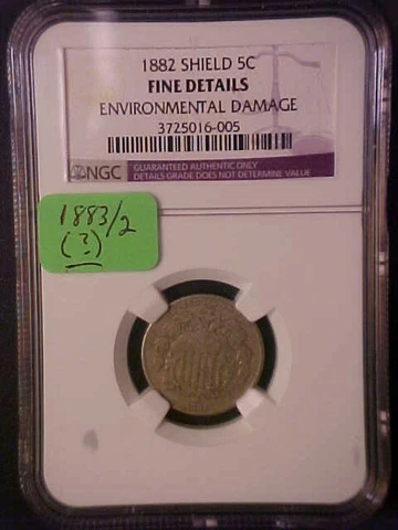 1882 Shield Nickel -NGC Fine Details!!--d1877uxshh1 Cover