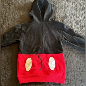 Disney Parks Mickey Mouse Red Black Fleece Jacket Medium Boys Girls - Picture 1 of 5