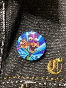 Handmade Nickelodeon Fanboy And Chum Chum 1.5" Pinback Button Nicktoons Cartoon - Picture 1 of 2