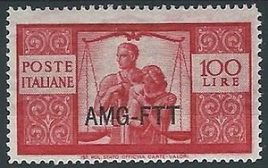 1949-50 TRIESTE A DEMOCRATICA 100 LIRE MH * - ED285 - Foto 1 di 1