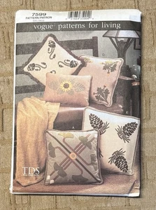 Pillows All 4 Vogue McCall's Butterick Uncut Patterns For All Kinds Of Pillows - Picture 1 of 10