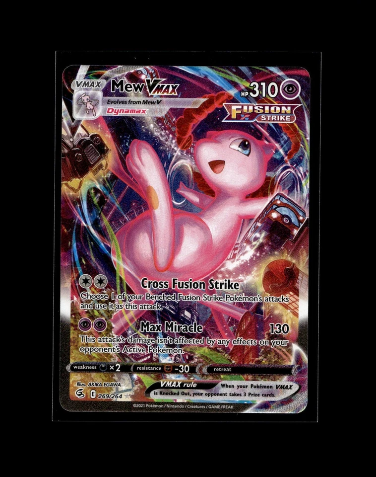 Mewtwo Mew Pokémon Card! Holo/Reverse Holo Ex Rare V Vmax GX Full Art Cards! - Image 1 of 2