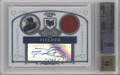2006 Bowman Sterling Prince Fielder #BS-PF BGS 9 MINT Auto - Image 1 of 2