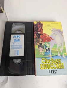The Last Unicorn VHS Tape Alan Arkin Jeff Bridges Mia Farrow ITC Rankin Bass - Picture 1 of 3