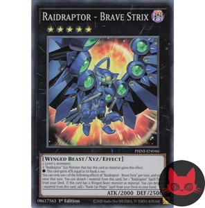 Yugioh Raidraptor - Brave Strix PHNI-DE046 Super Rare 1. Auflage NM - Bild 1 von 2