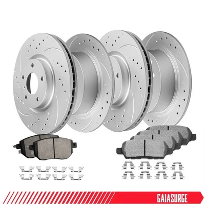 12.6in Front & 11.5in Rear Rotors Brake Pads for 2005-2006 Nissan Maxima Altima - Image 1 of 4
