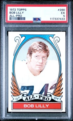 1972 Topps - Bob Lilly  -All Pro - #280 - PSA 5 - Image 1 of 2