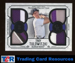 2015 Museum Collection #PPQR-TT Troy Tulowitzki Primary Pieces Quad Relics #/99 - Picture 1 of 2
