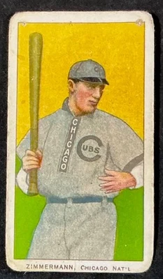 1909 T206 Sweet Caporal 香烟 # 350 Heinie Zimmerman "很好无皱纹" — 第 1/2 张图片