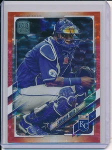 SALVADOR PEREZ 2021 TOPPS MLB BASEBALL ORANGE FOIL SERIAL #'D 63/299 ROYALS NICE - Picture 1 of 2