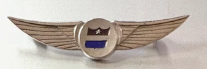 Vintage Sterling Flight Attendant Wings Pin: United Airlines; 1960er Ära - Bild 1 von 2