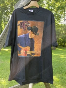 Camicia vintage 2000 Brad Paisley Country Music Tour taglia XL Y2K anni 90 double face - Foto 1 di 6