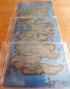 Juego de Tronos Arte e Imágenes: WM1-3 Mapa de Poniente Estuche Topper Set de 3 - Imagen 1 de 2