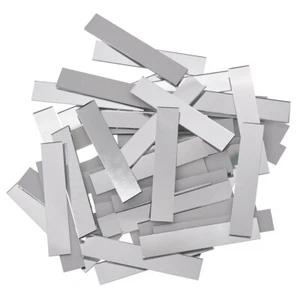 100Pcs l-Type Glass Mirror Mosaic Tile Strip DIY Wall Decor Artwork Craft 5*1cm - Picture 1 of 9