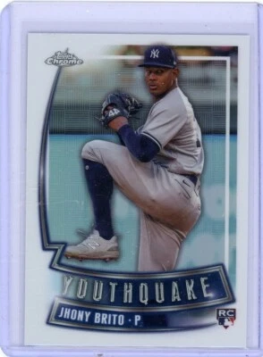 Jhony Brito 2023 Topps Chrome Youthquake Rookie Refractor Yankees - Image 1 of 2