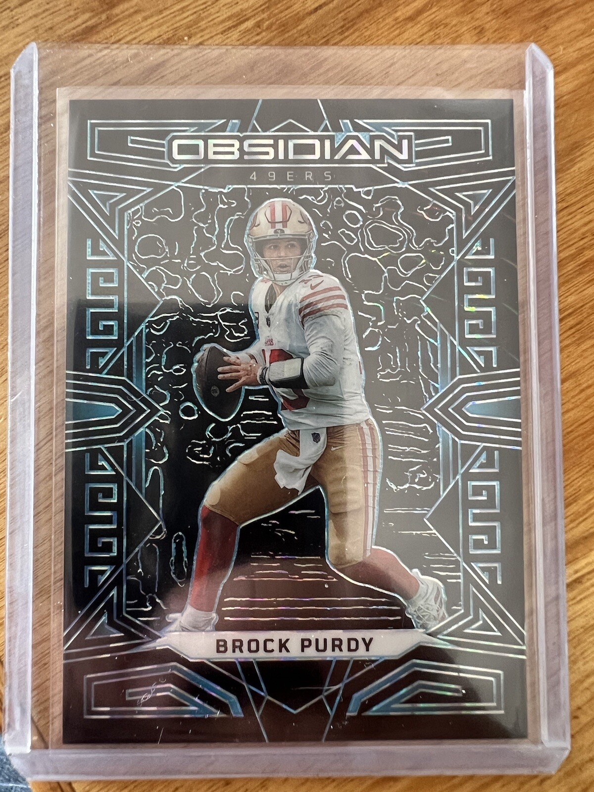 2023 Obsidian Brock Purdy #85 Electric Etch Blue Finite True 1/1